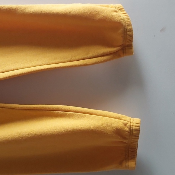 Aero NYC Aeropostale Yellow Joggers Sweatpants XL New - Picture 4 of 6